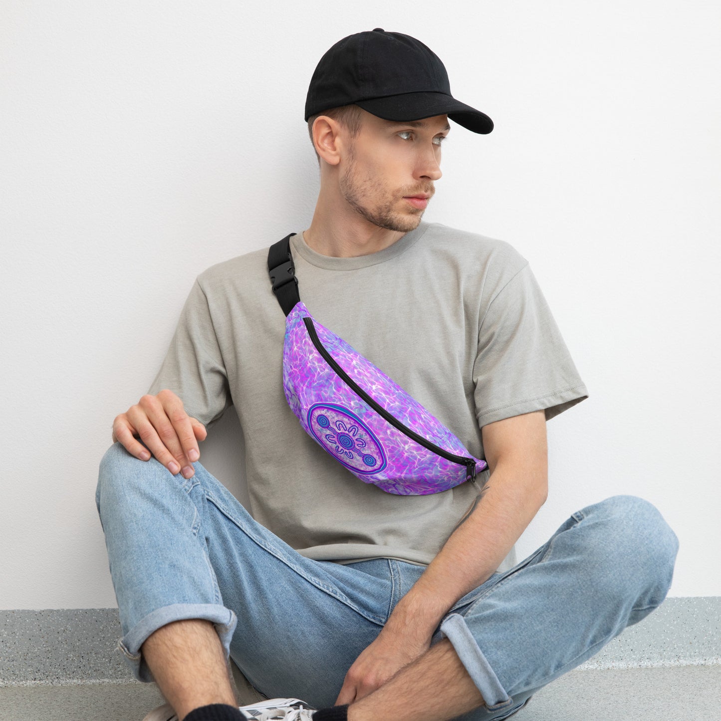 Purple Water Fanny Pack