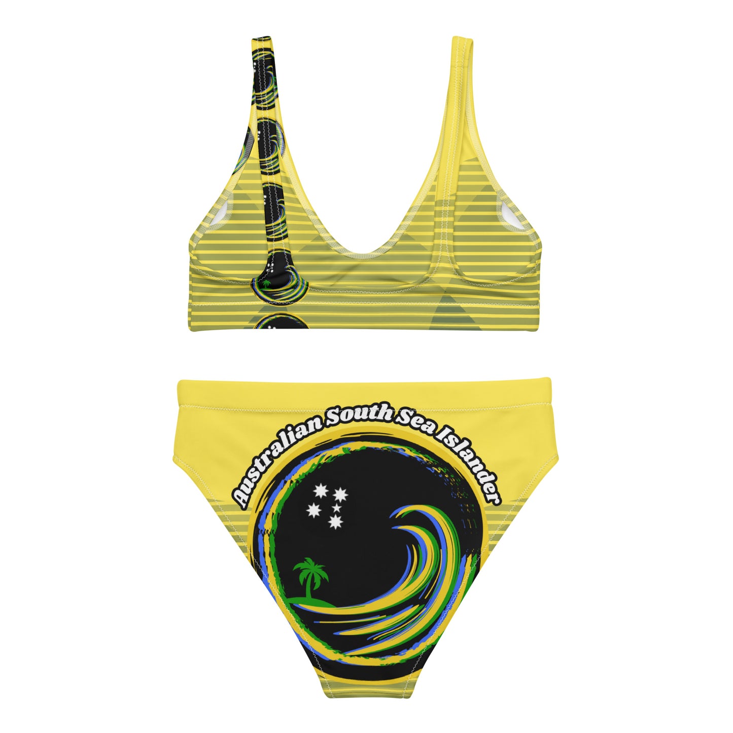 ASSI Flag Wave Recycled high-waisted bikini