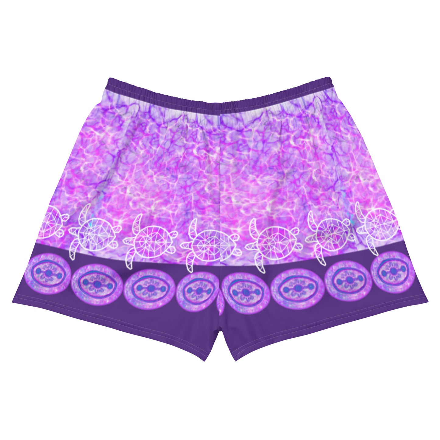 Purple Water Dreaming Women’s Recycled Athletic Shorts