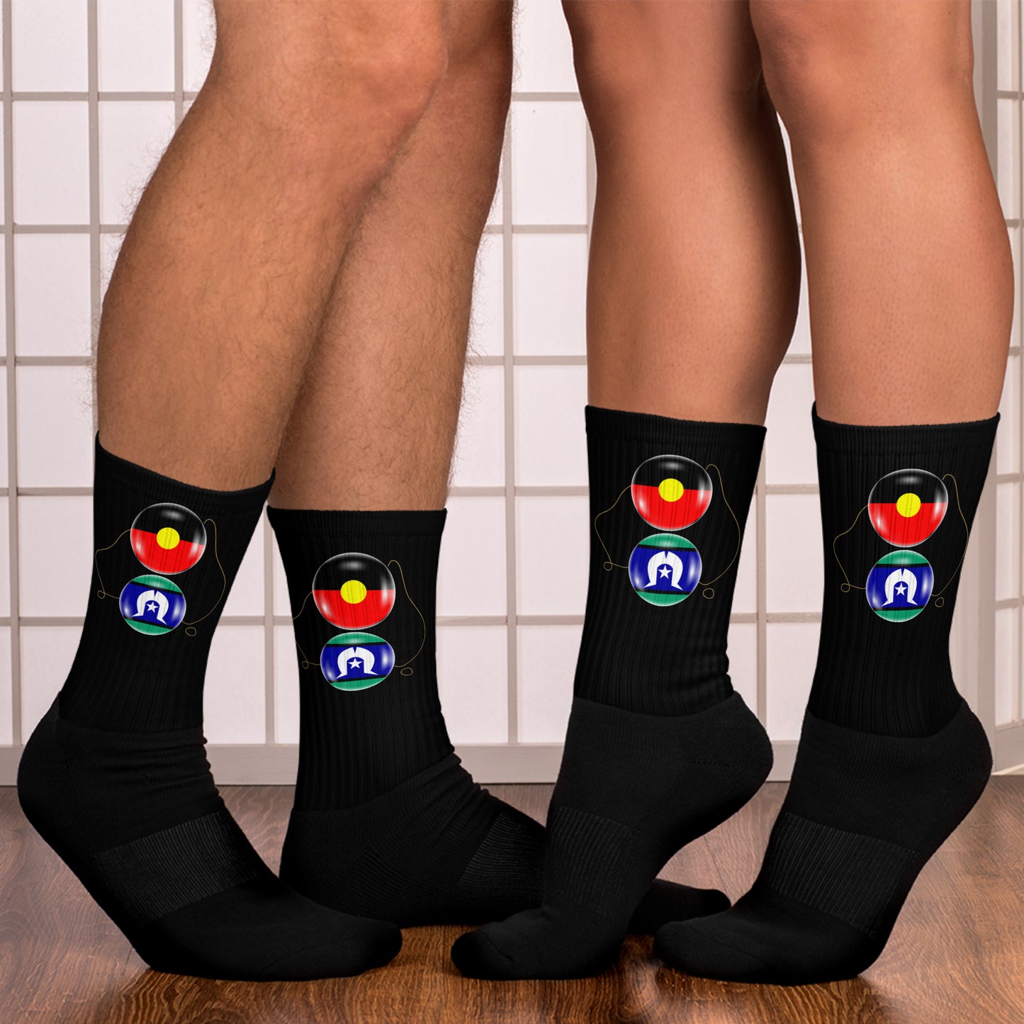 Aboriginal & Torres Strait Islander Flag Socks
