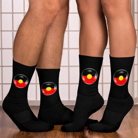 Aboriginal Flag Socks