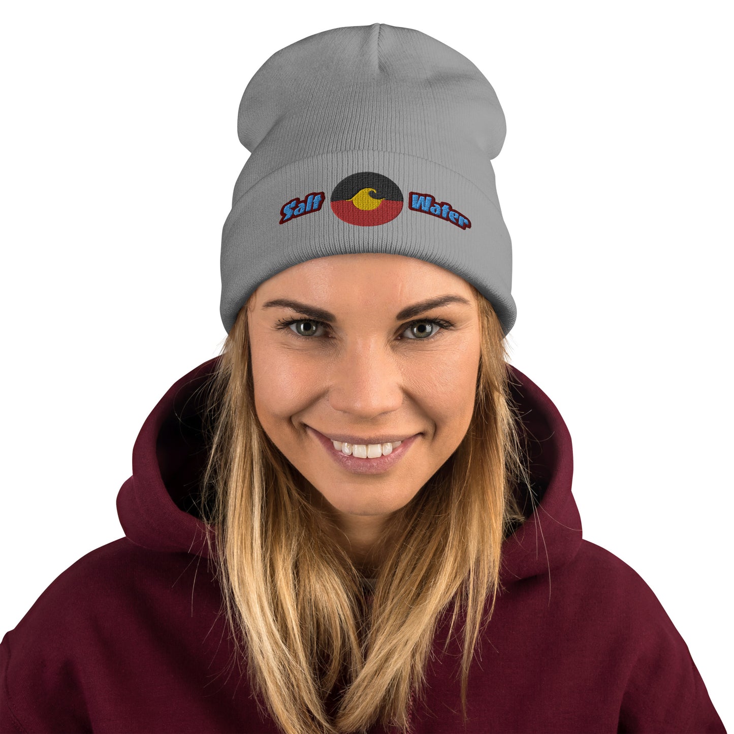 Salt Water Embroidered Beanie