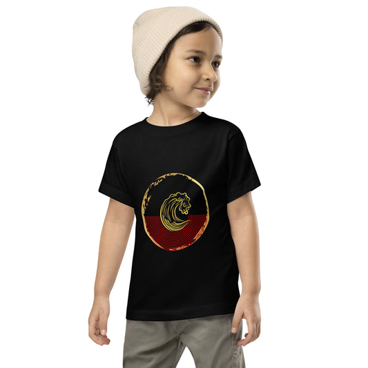 Aboriginal Flag Wave Toddler Short Sleeve Tee