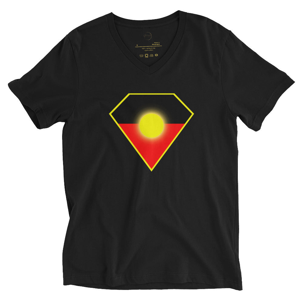 Super Hero Unisex Short Sleeve V-Neck T-Shirt