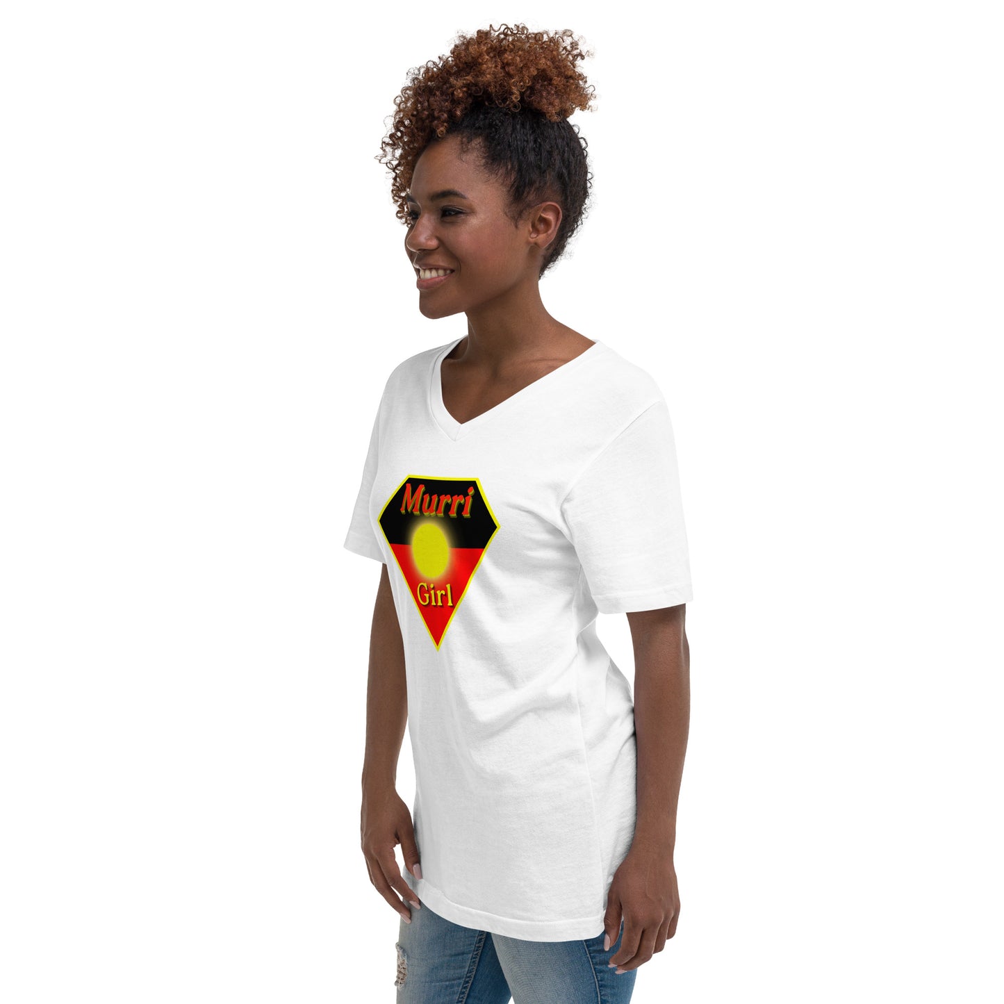 Murri Girl Super Woman V-Neck T-Shirt