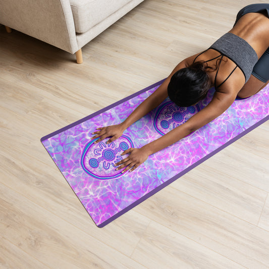 Purple Water Yoga mat