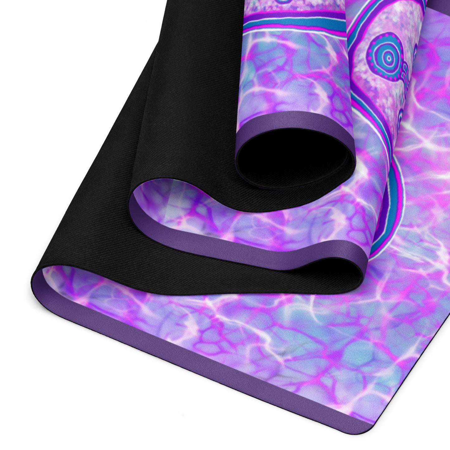 Purple Water Yoga mat