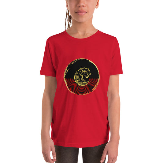 Aboriginal Flag Wave Youth Short Sleeve T-Shirt