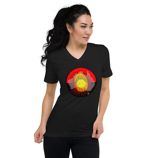 The Australian Identity - Unisex Short Sleeve V-Neck T-Shirt