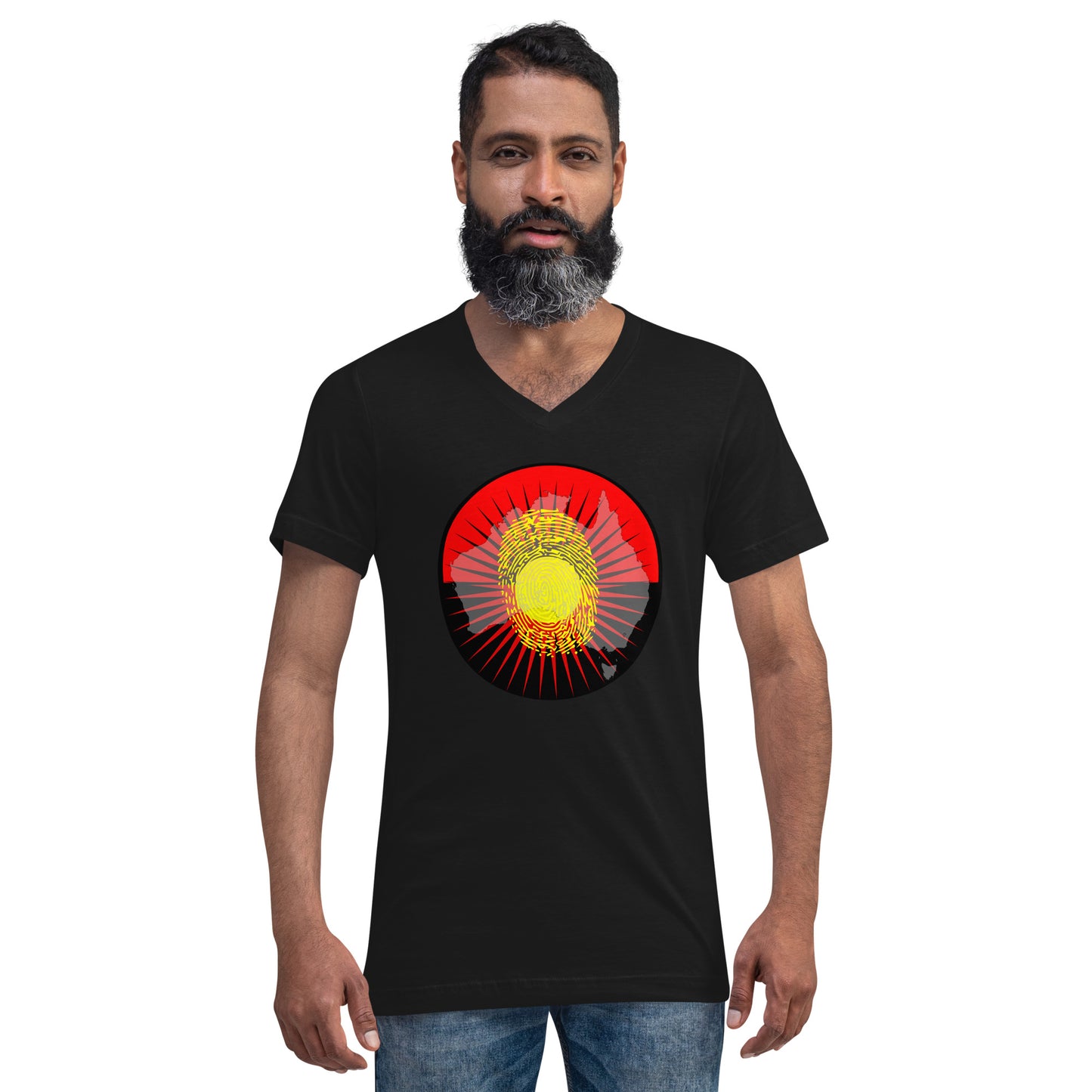 The Australian Identity - Unisex Short Sleeve V-Neck T-Shirt