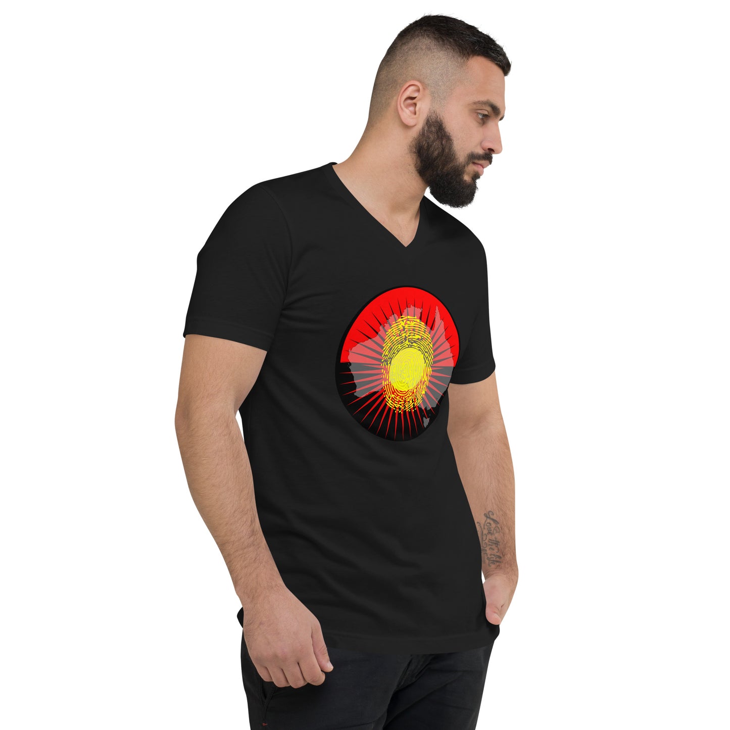 The Australian Identity - Unisex Short Sleeve V-Neck T-Shirt